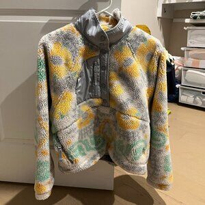 Free People Hit The Slopes Printed Fleece Pullover